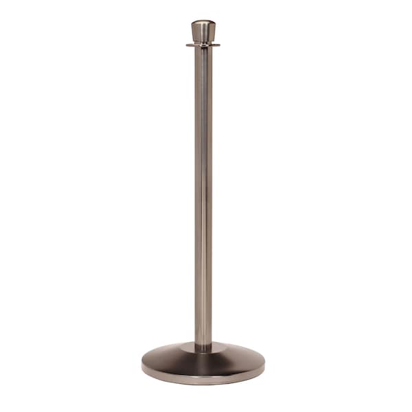 Queue Solutions RopeMaster 351, Crown Top, Sloped Base, Statuary Bronze Finish PRC351-SBZ - main
